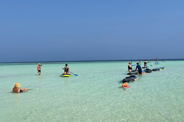 Stand-up paddle boarding 