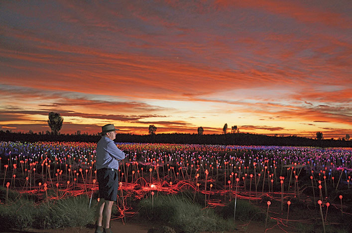Scenic Enrich Field of Light Uluru Australia