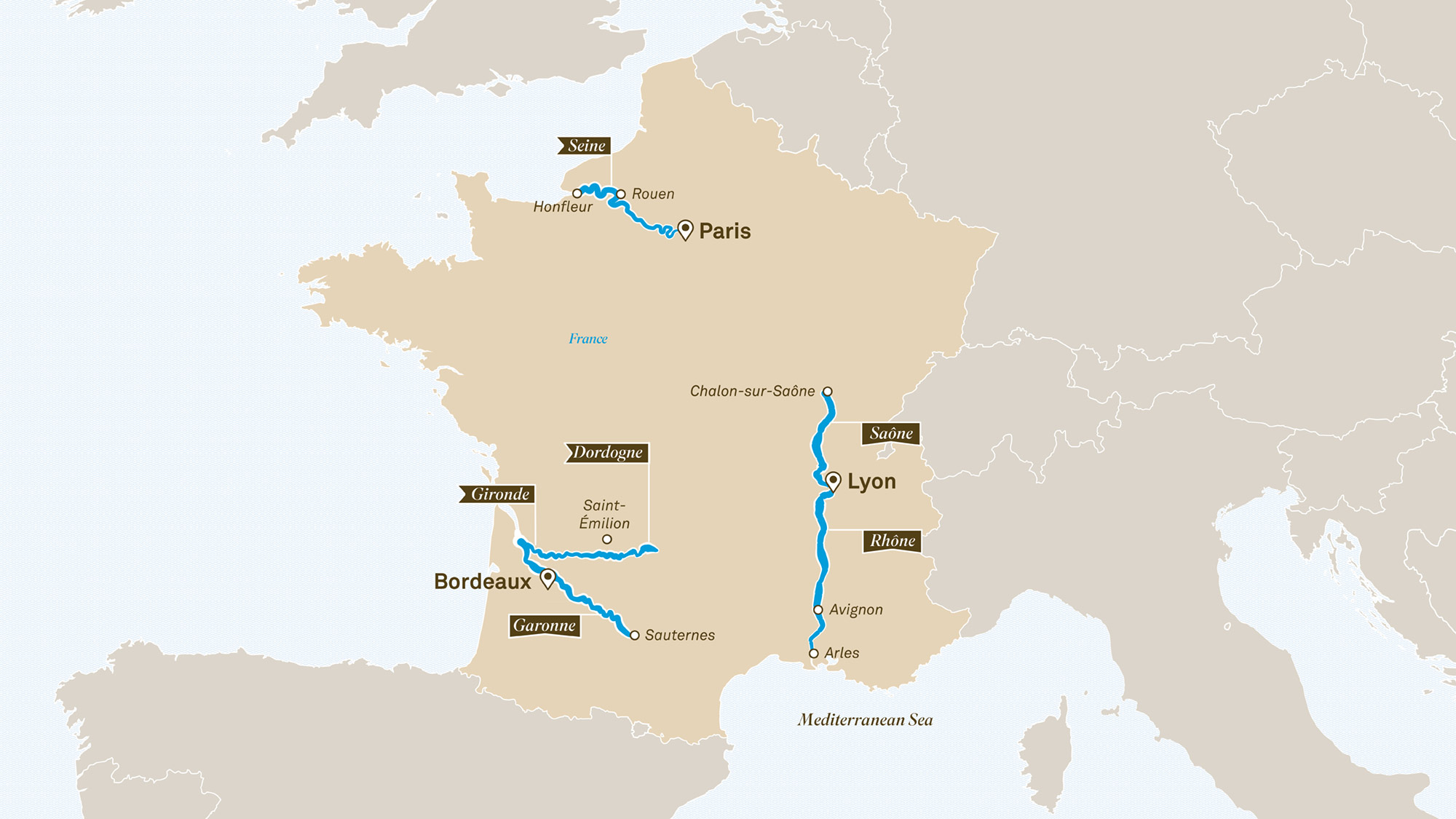 France River Cruises 2025 2026 All Inclusive Scenic Map For France Waterways 2000x1125