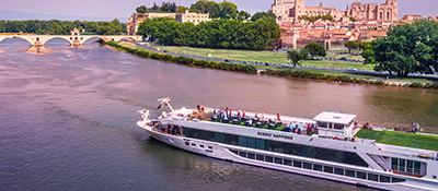 Scenic Sapphire cruising Avignon, France