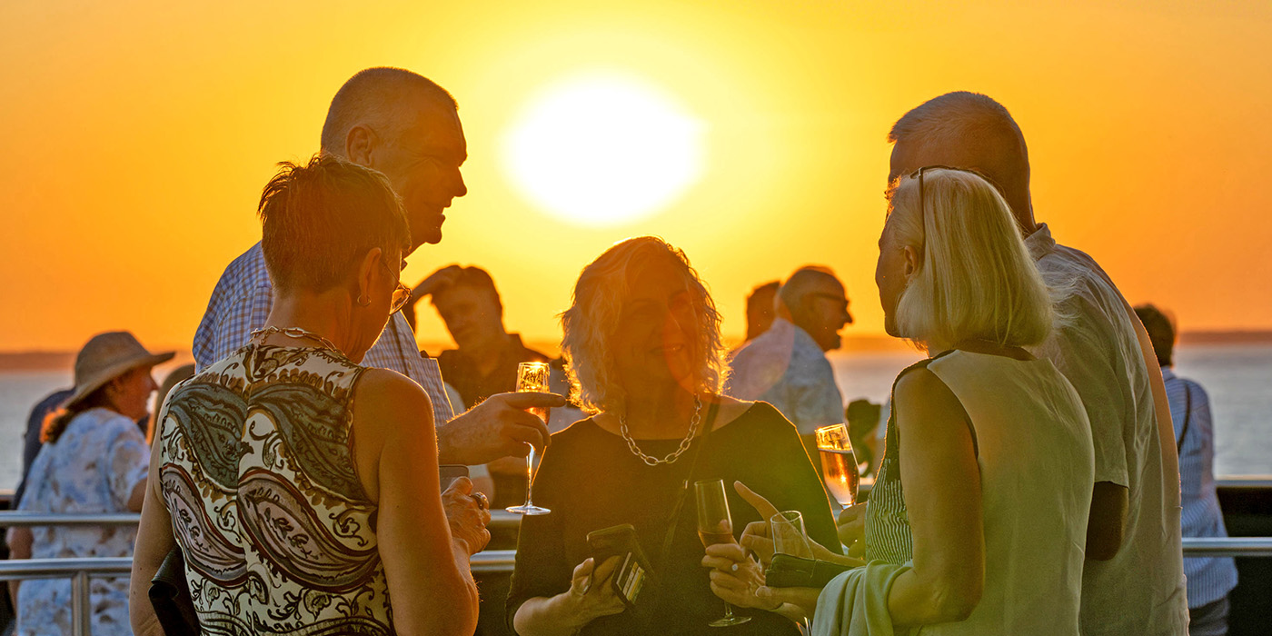 Scenic Cruises, Guests at Sunset