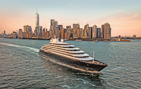Scenic Eclipse sailing from New York City