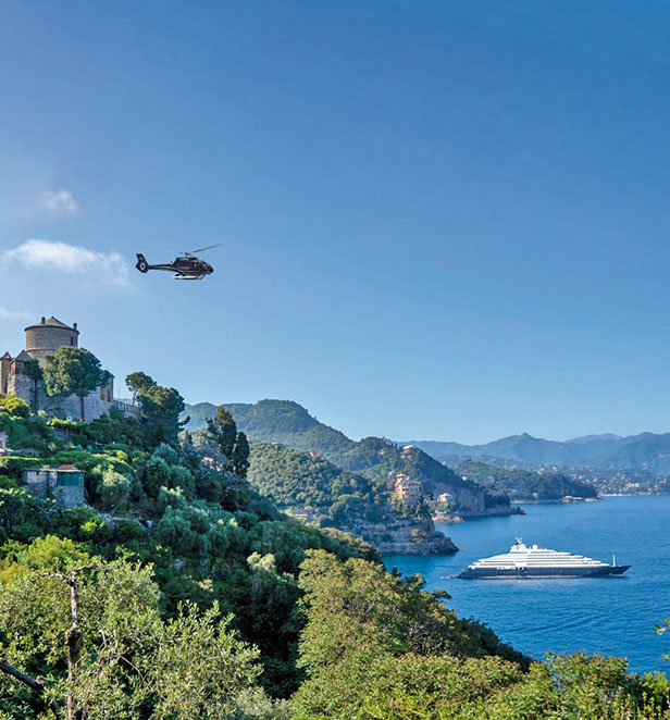 Portofino, Helicopter Flight