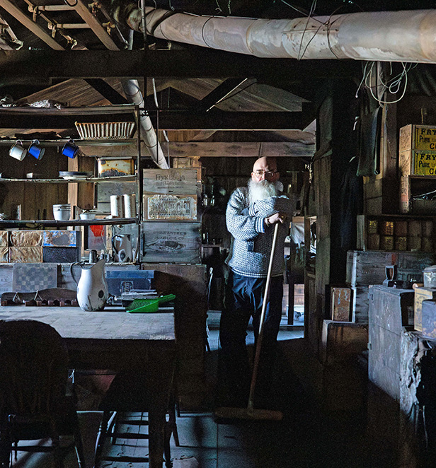 Inside Scott's Hut, East Antarctica