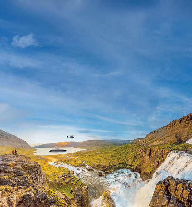 Dynjandi Waterfall. Iceland