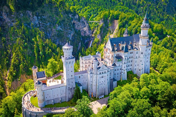 Neuschwanstein Fairytale Castle near Fussen, Bavaria, Germany