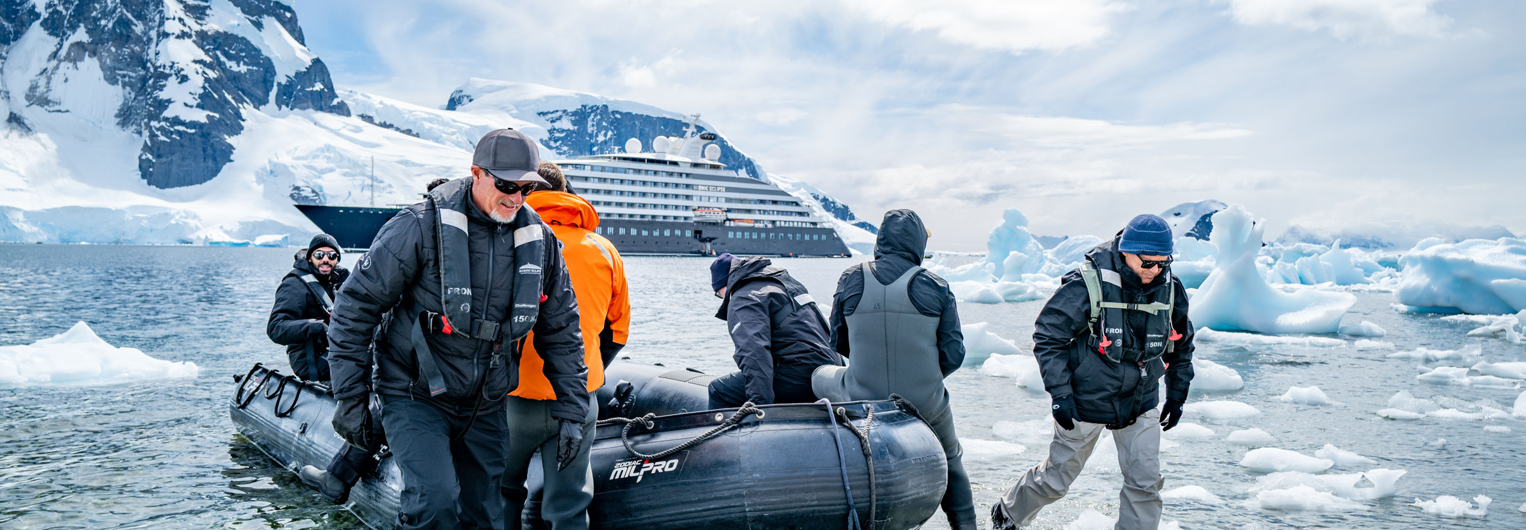 Scenic provides complimentary parka to take home and use of polar boots, trekking poles and all required expedition gear