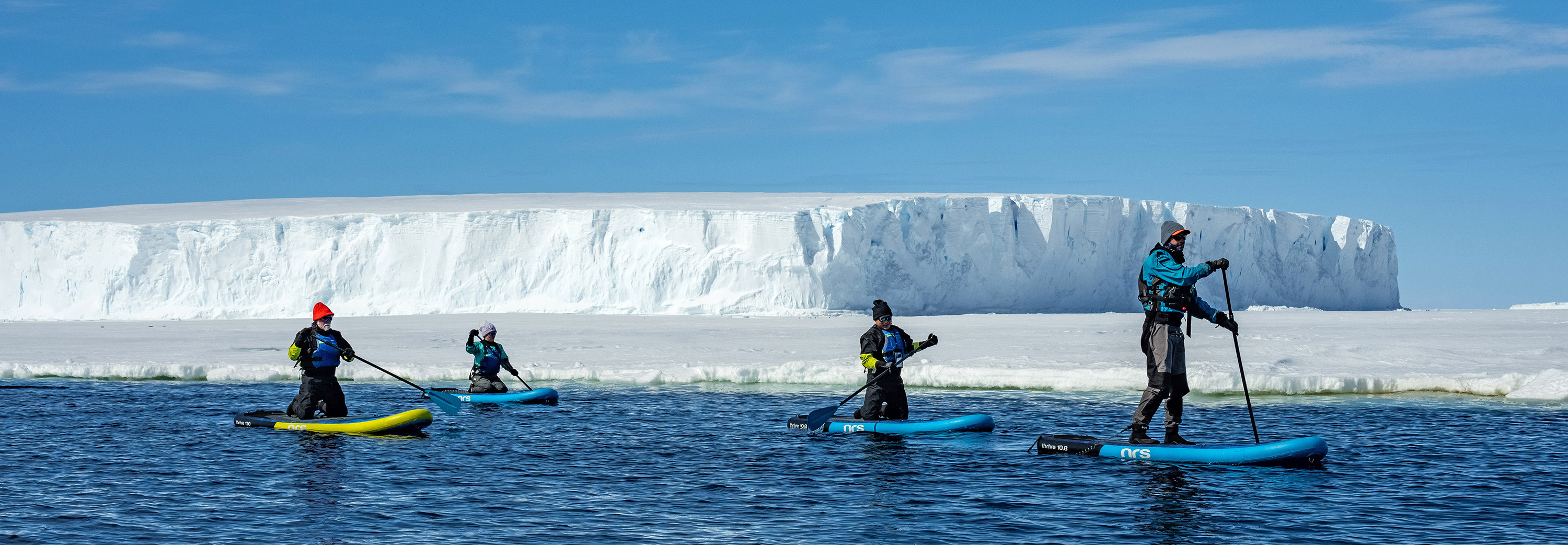 Kayak in Commonwealth Bay, East Antarctica