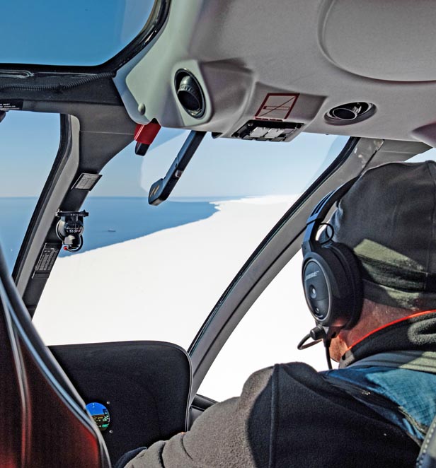 Scenic Eclipse Helicopter excursion in Ross Sea, East Antarctica