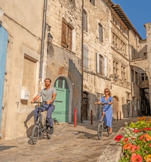 E-bikes in Viviers, France